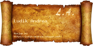 Ludik Andrea névjegykártya